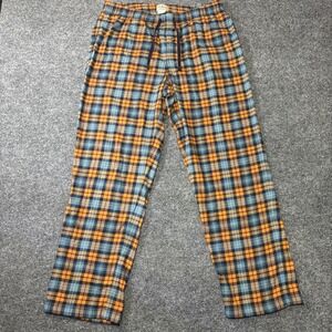 LL Bean Mens Plaid Pajama Pants Cotton Lounge Sleepwear Large Cabin Cottage